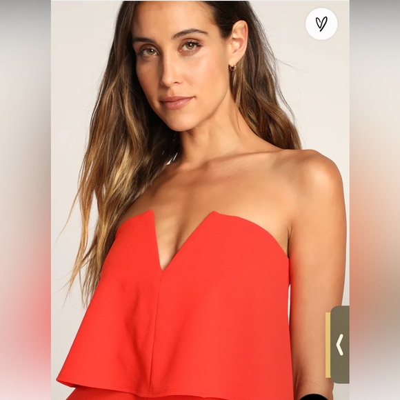 Lulus Power of Love Red Jumpsuit XS - Picture 3 of 5